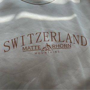 light yellow switzerland sweatshirt